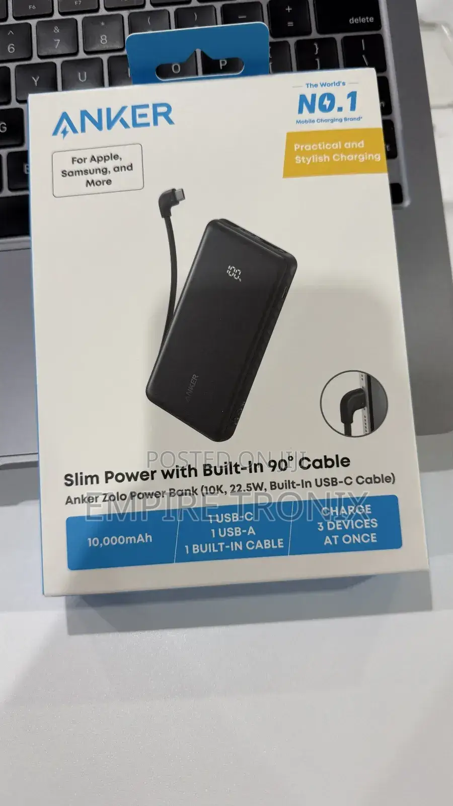 Anker Zolo Power Bank 10,000mah 22.5w