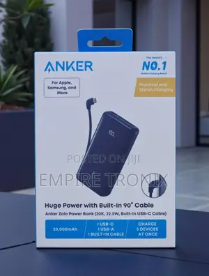 Anker Zolo Power Bank 20,000mah 22.5w - A110e