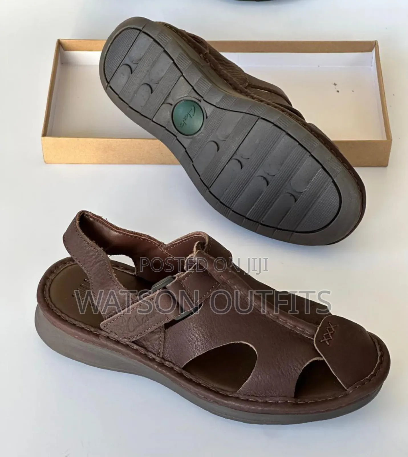 Men's Leather Sandals Originally Very Pure Leathered