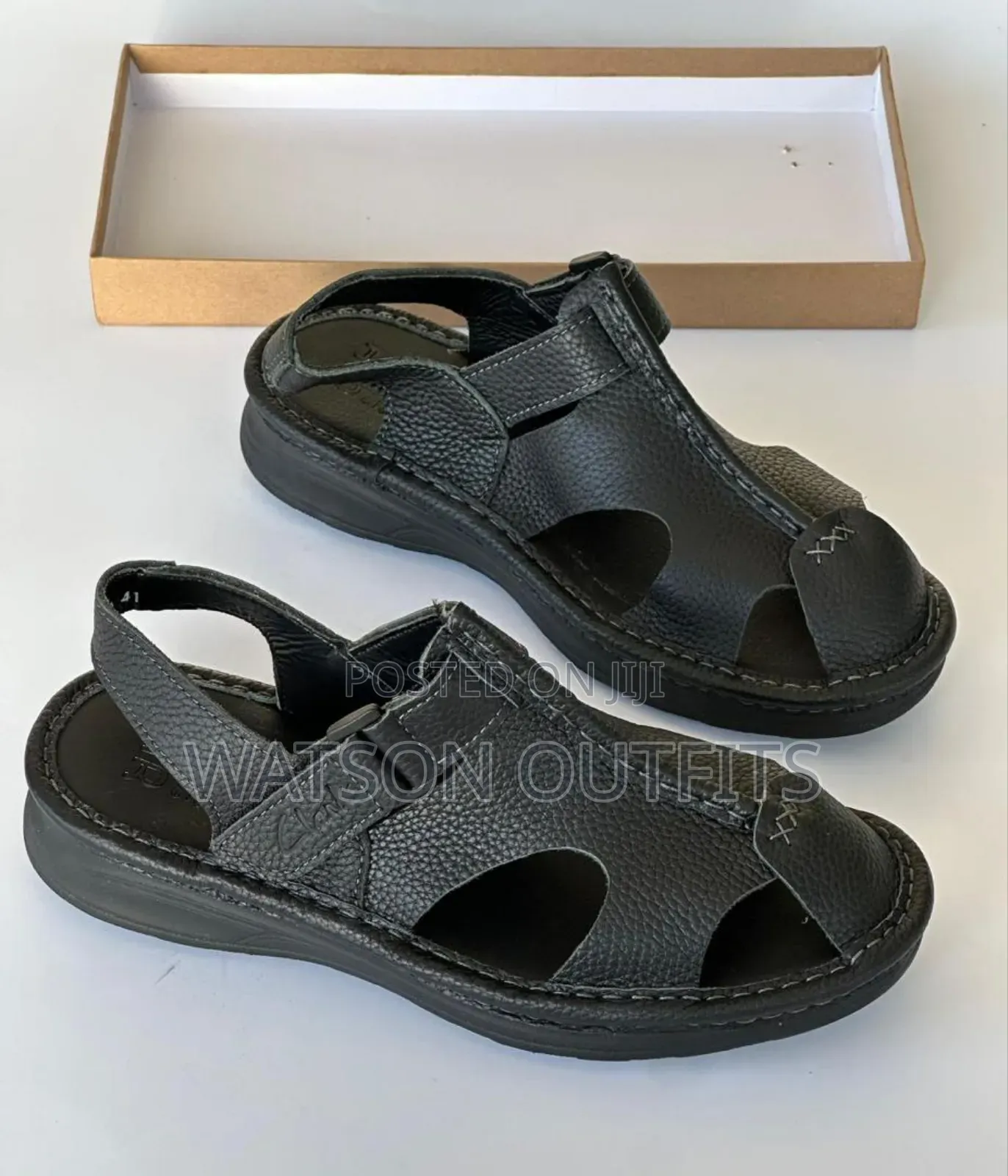 Men's Leather Sandals Originally Very Pure Leathered