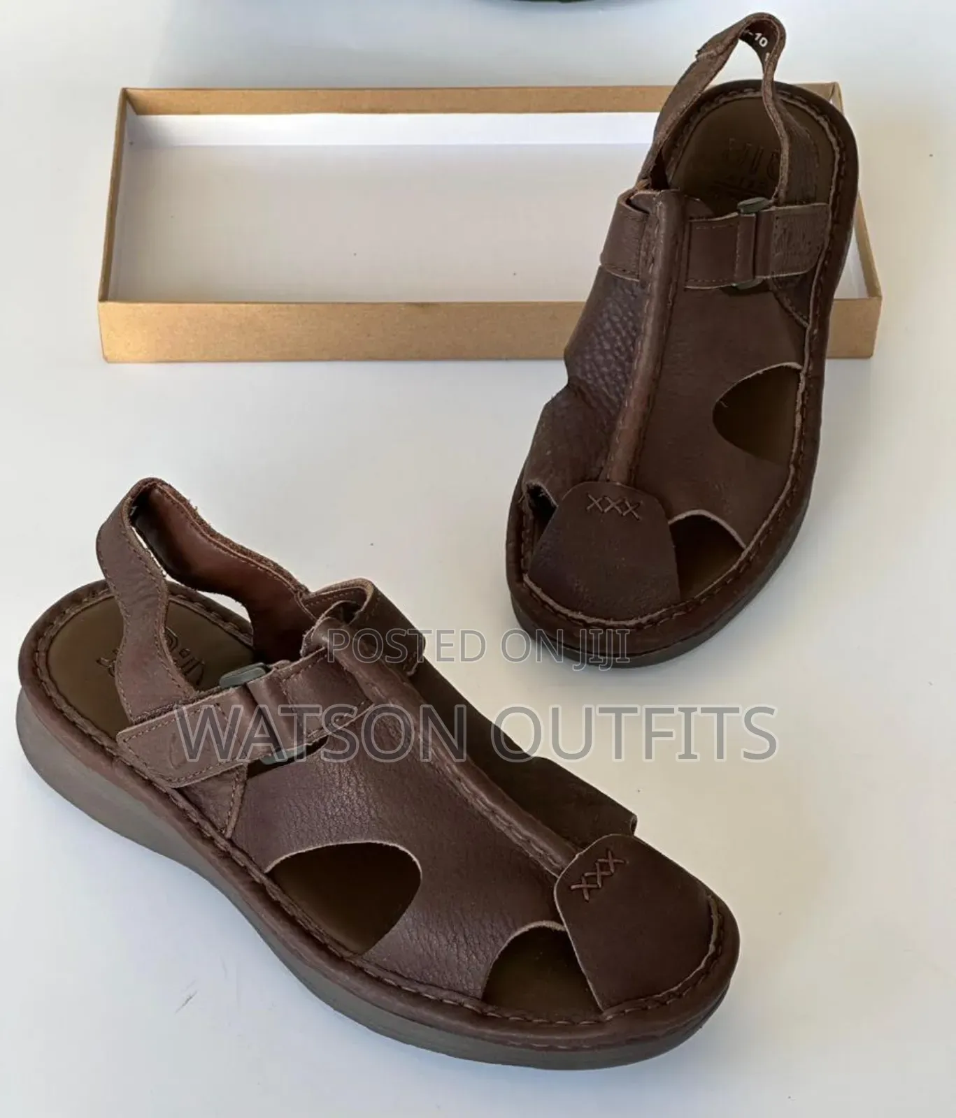 Men's Leather Sandals Originally Very Pure Leathered