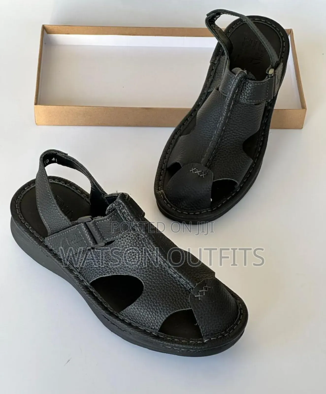 Men's Leather Sandals Originally Very Pure Leathered