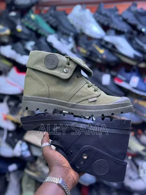 Army Boots Palladium Material Canvas Sole Rubber