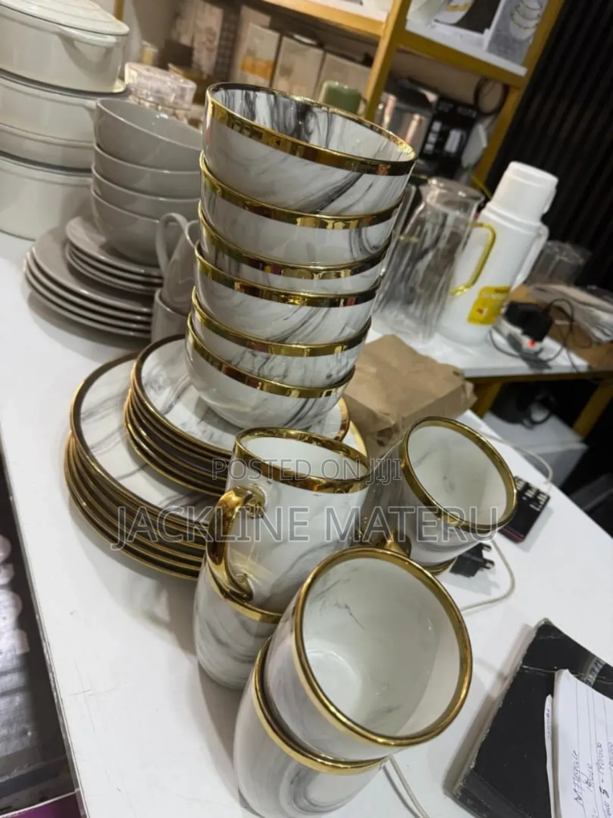Dinner Set 24pcs Gold