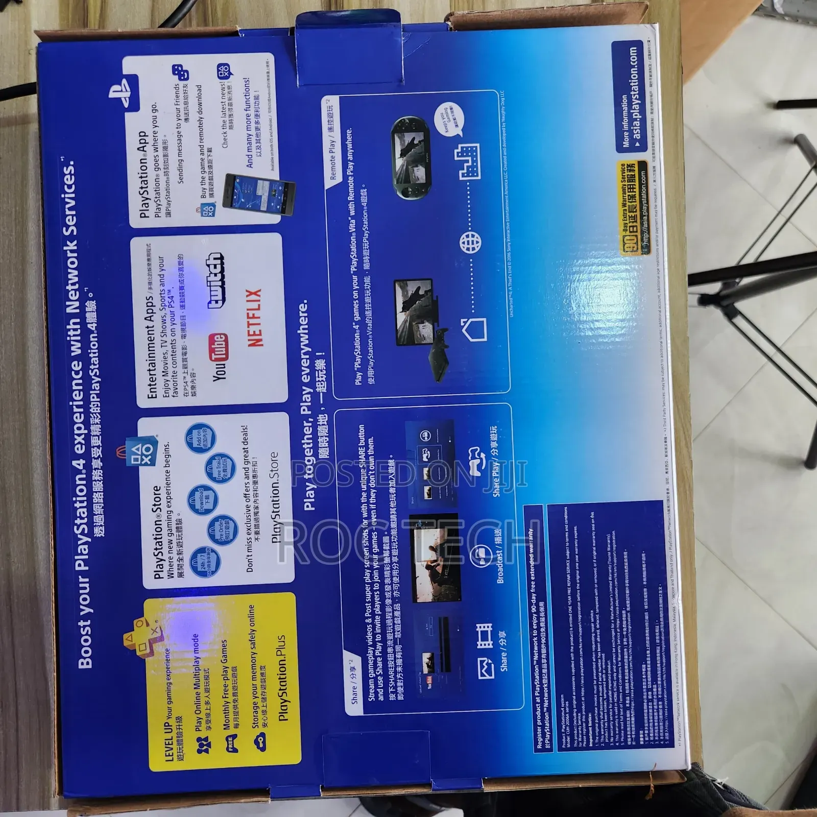 Playstation 4 Slim Cheaped 5 Games