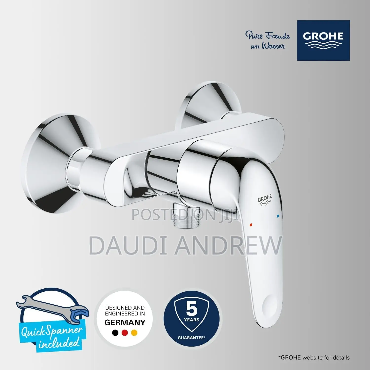 Grohe Swift Quickfix – Exposed Single-Lever Shower Mixer