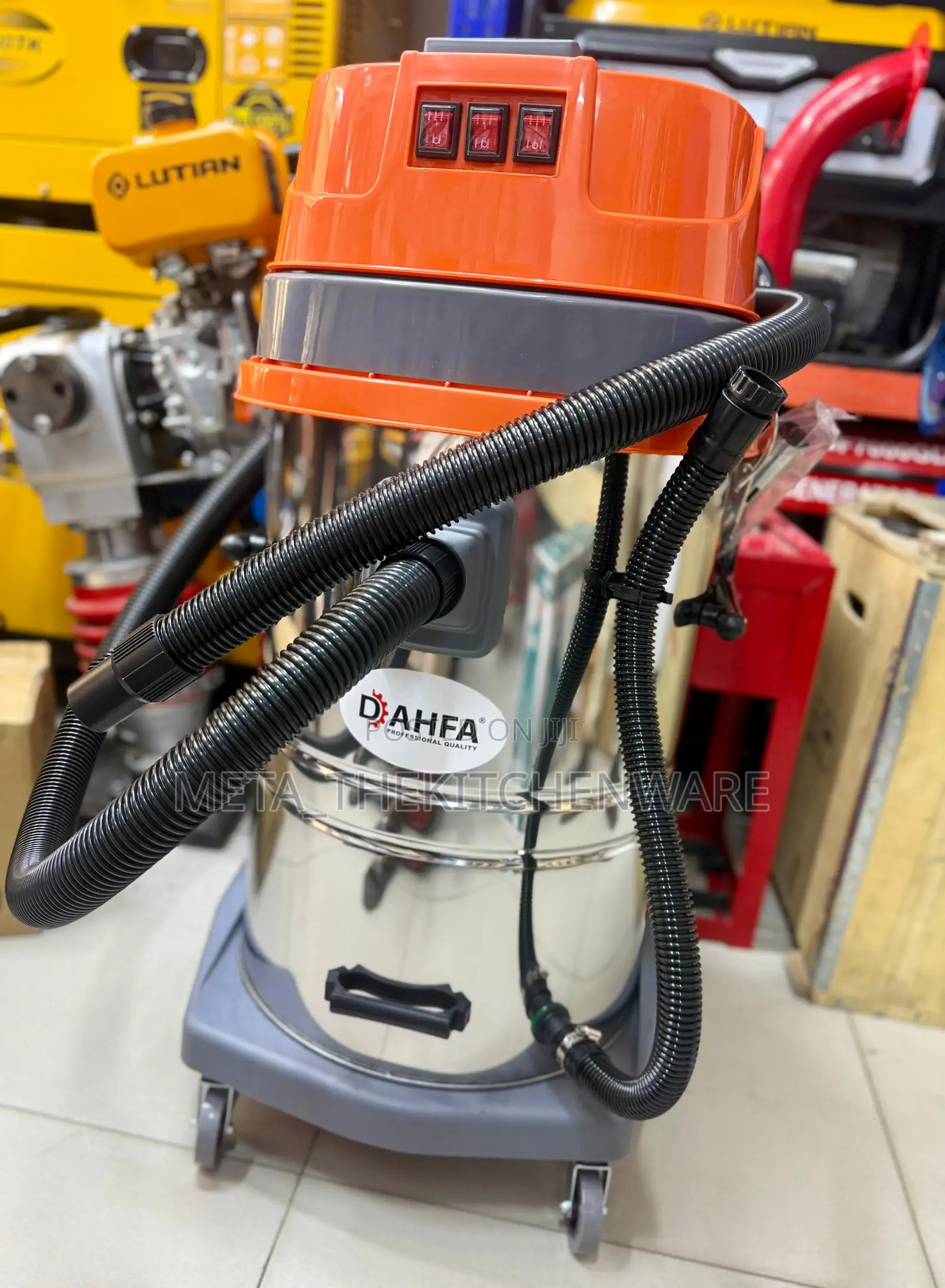 Dahfa Heavy Duty Wet and Dry Vacuum Cleaner 100l
