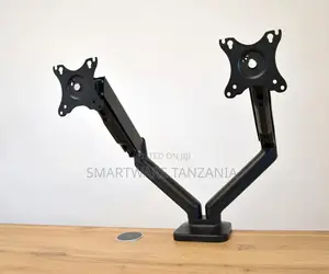 Dual Monitor Arm Mount Stand for Desk 17-32 Inch Adjustable Black