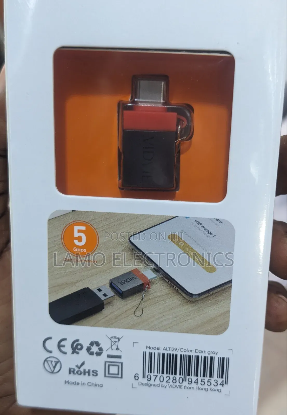 Vidvie Al1129 Portable Lanyard Type-C Otg Adapter