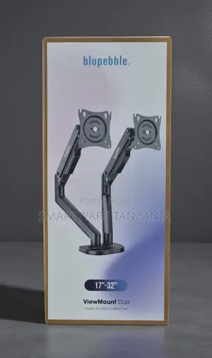 Blupebble Viewmount Duo Dual Monitor Arm 17-32 Inch With Usb Ports
