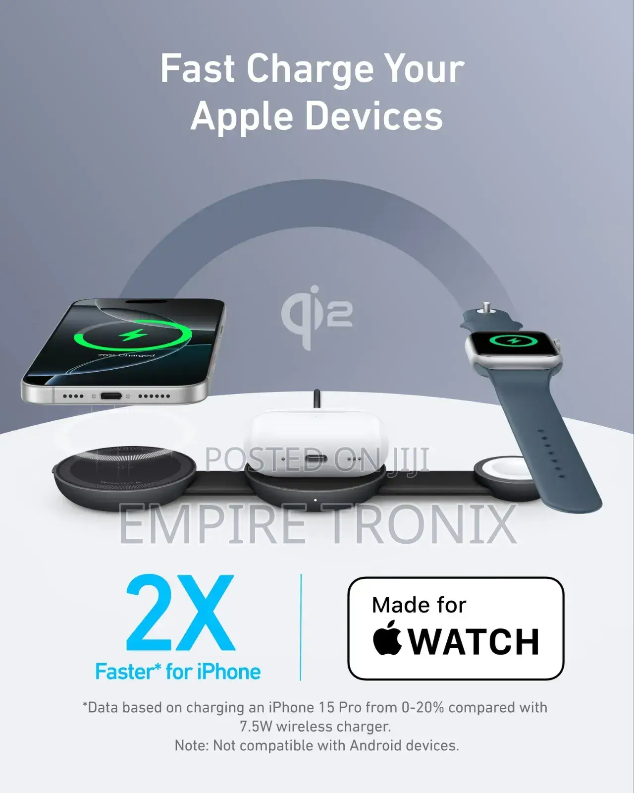 Anker Maggo Wireless Charging Station (3-in-1 Foldable Pad)