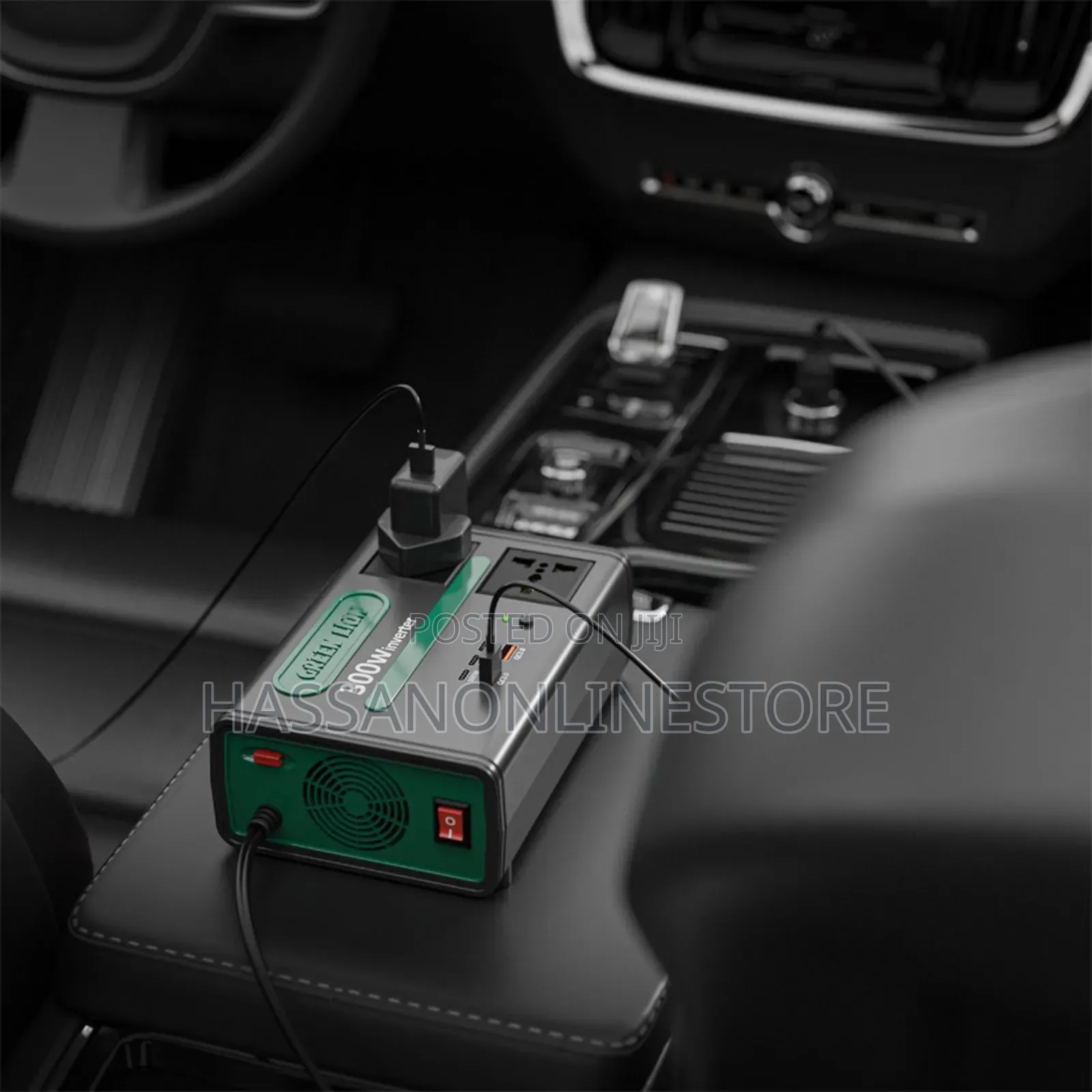 Green Lion Gc-300 Car Inverter 7-in-1 Multi-Port With Dc to Ac