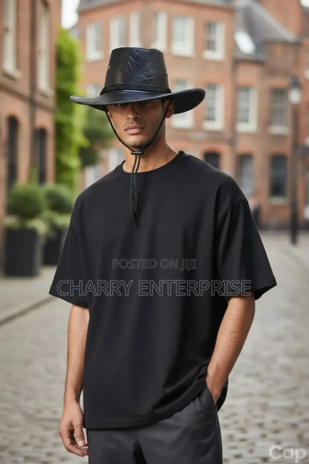 Classic Cow Boy Hat Unisex Durable Leather Hat Kofia Nzuri