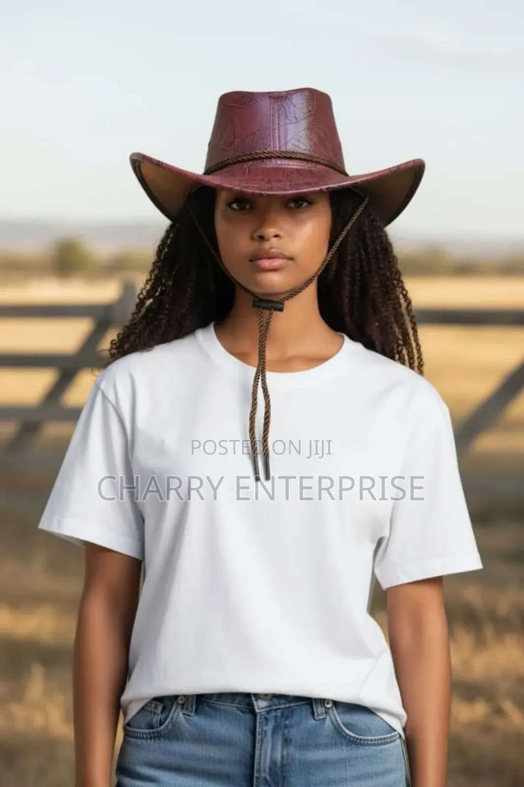 Classic Cow Boy Hat Unisex Durable Leather Hat Kofia Nzuri