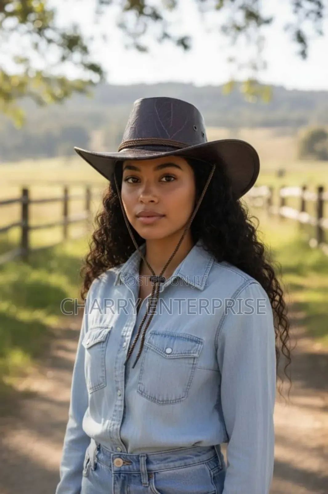 Classic Cow Boy Hat Unisex Durable Leather Hat Kofia Nzuri