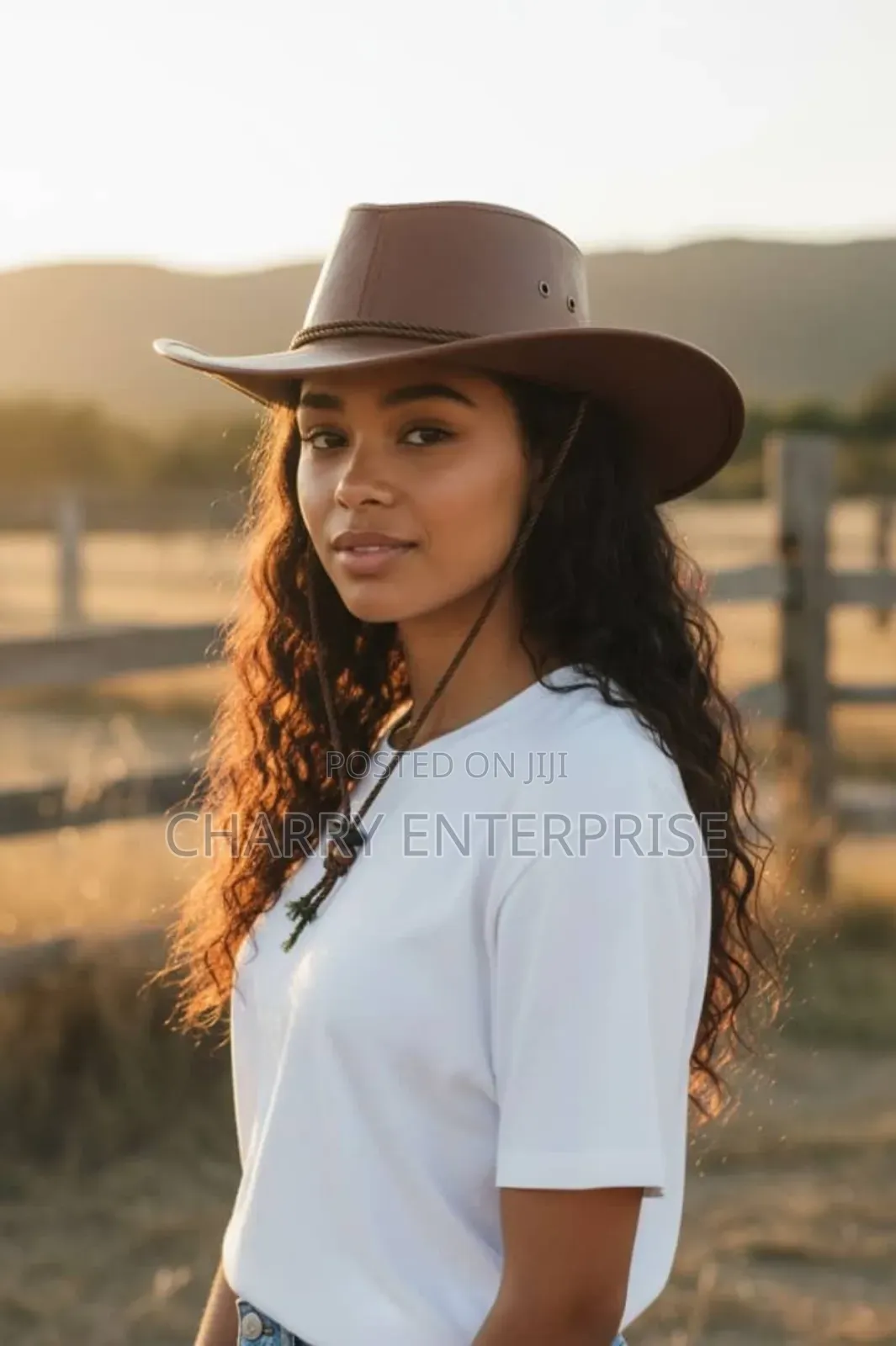 Classic Cow Boy Hat Unisex Durable Leather Hat Kofia Nzuri
