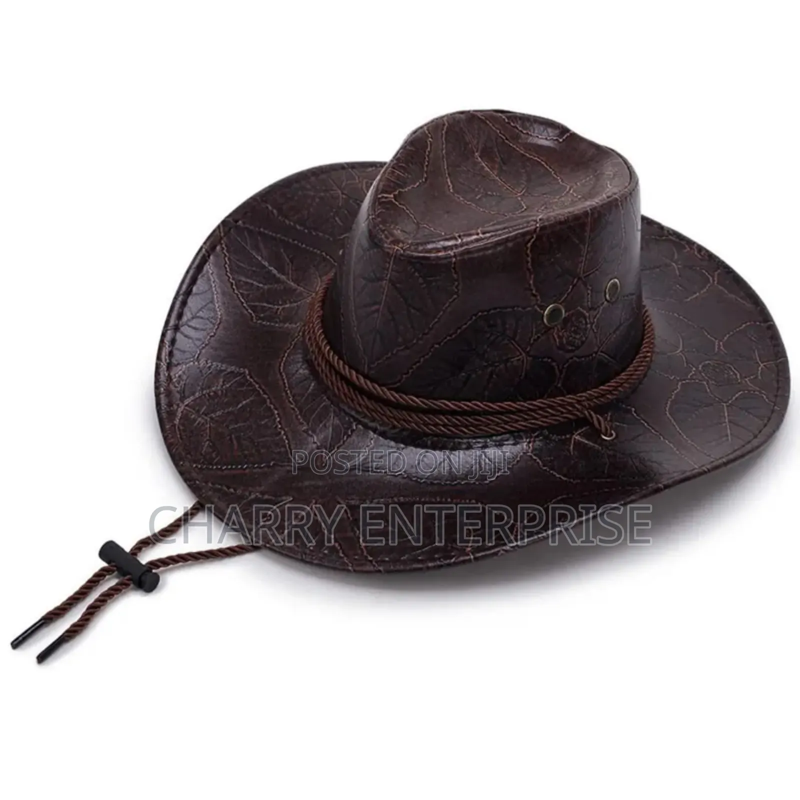 Classic Cow Boy Hat Unisex Durable Leather Hat Kofia Nzuri