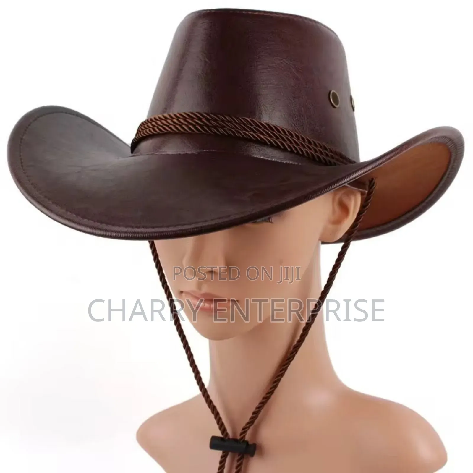 Classic Cow Boy Hat Unisex Durable Leather Hat Kofia Nzuri