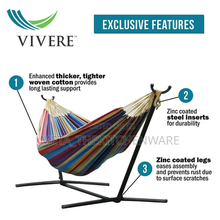 Hammock With Steel Stand 204kg