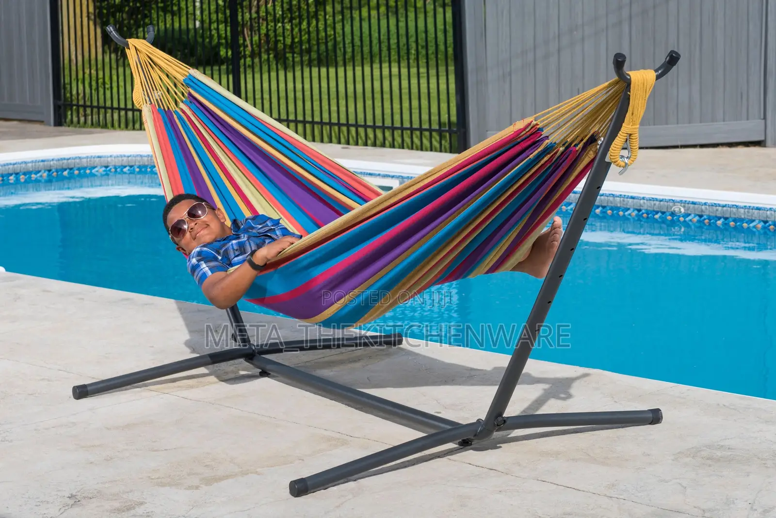 Hammock With Steel Stand 204kg