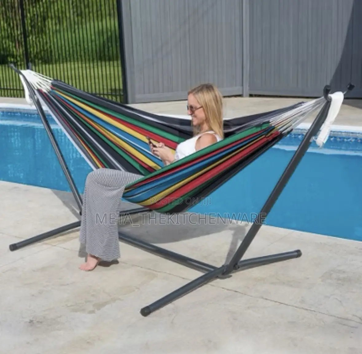 Hammock With Steel Stand 204kg