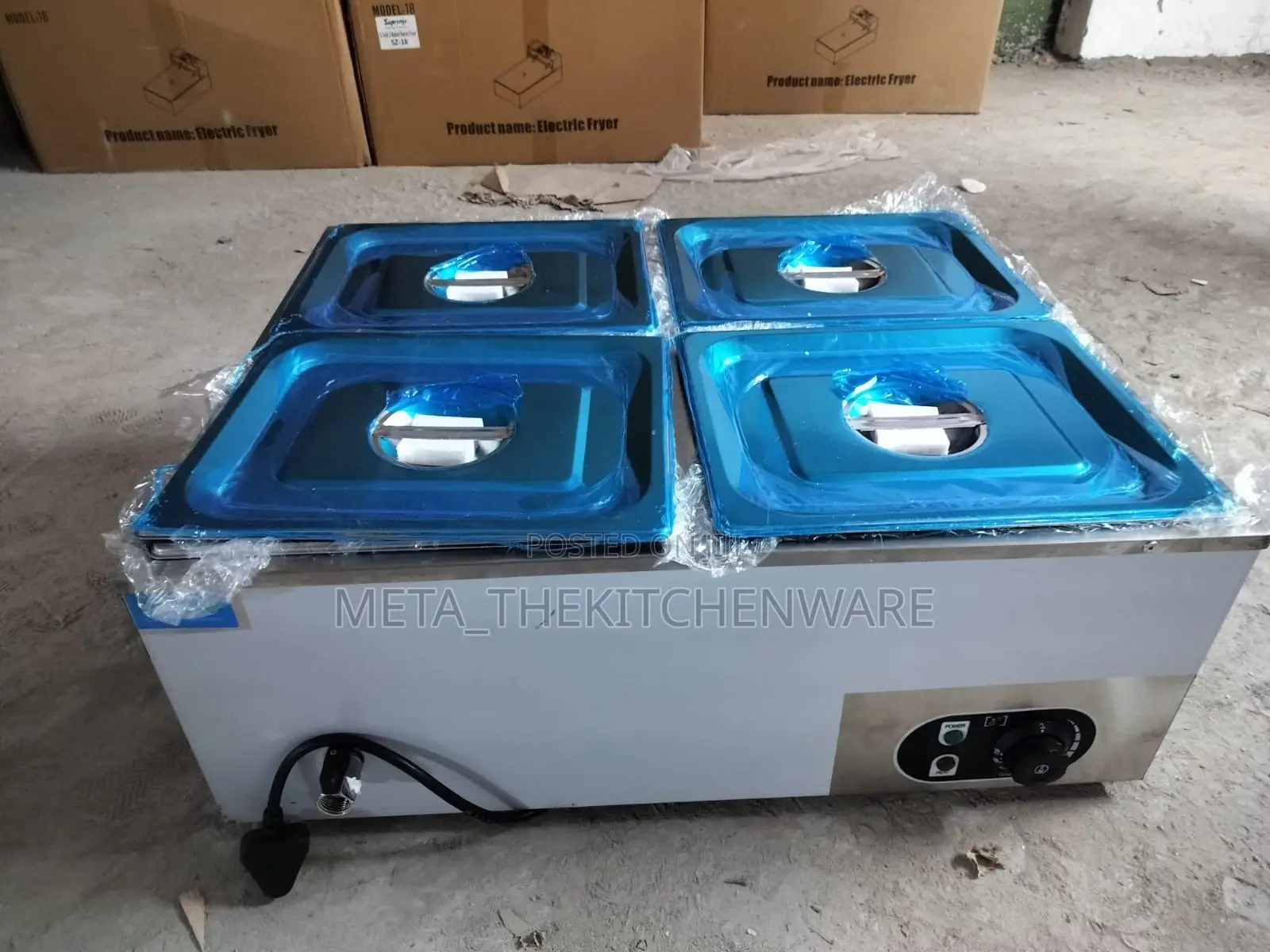 Commercial Electric Bain Marie 4 Plots