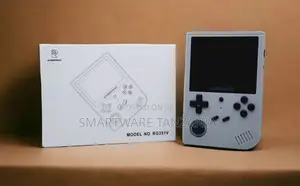 Anbernic Rg351v Portable Gaming Console Transparent Gray Vertical