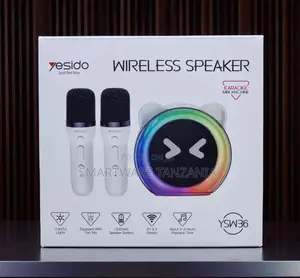 Yesido Wireless Speaker Ysw36 Karaoke 2 Microphones Bt 5.3 RGB