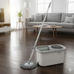 Rotary Mop and Bucket W/ Stainless Steel Rotater