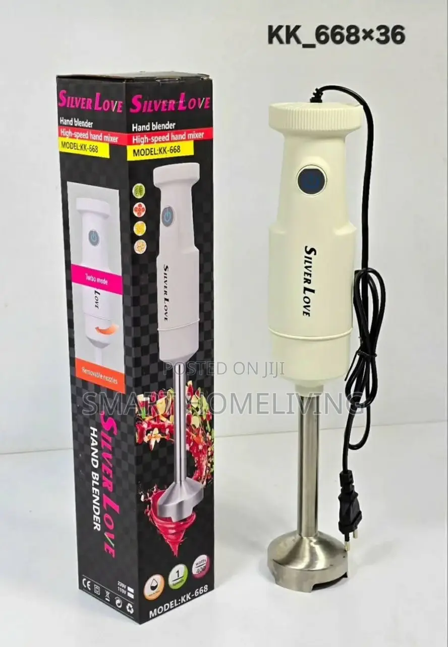 Silver Love Hand Blender
