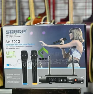 Shure Sh-300g Professional Wireless Microphone Uhf System Clear Sound
