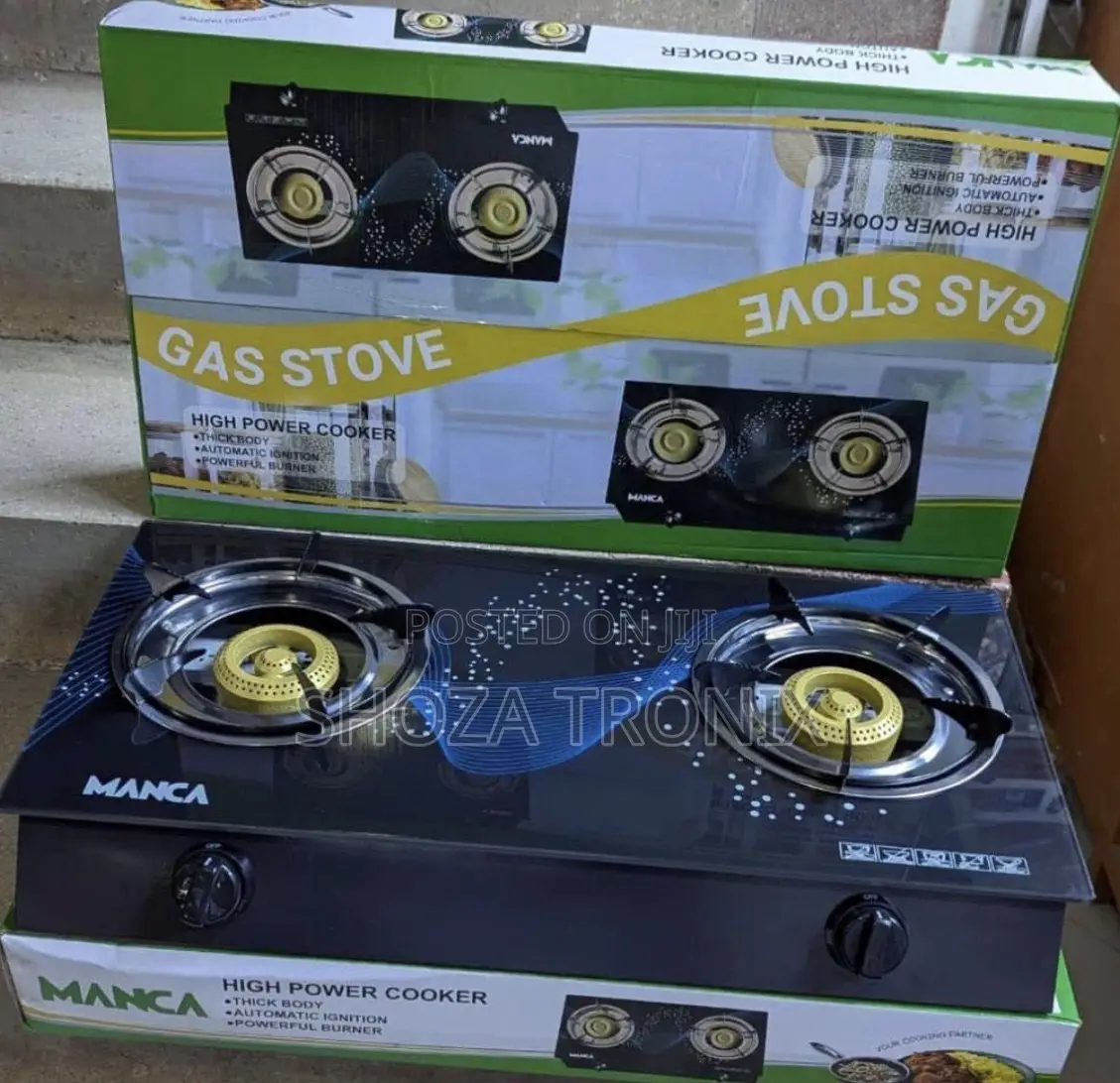 Manca Gas Cooker Jiko La Gas 2plates Kioo