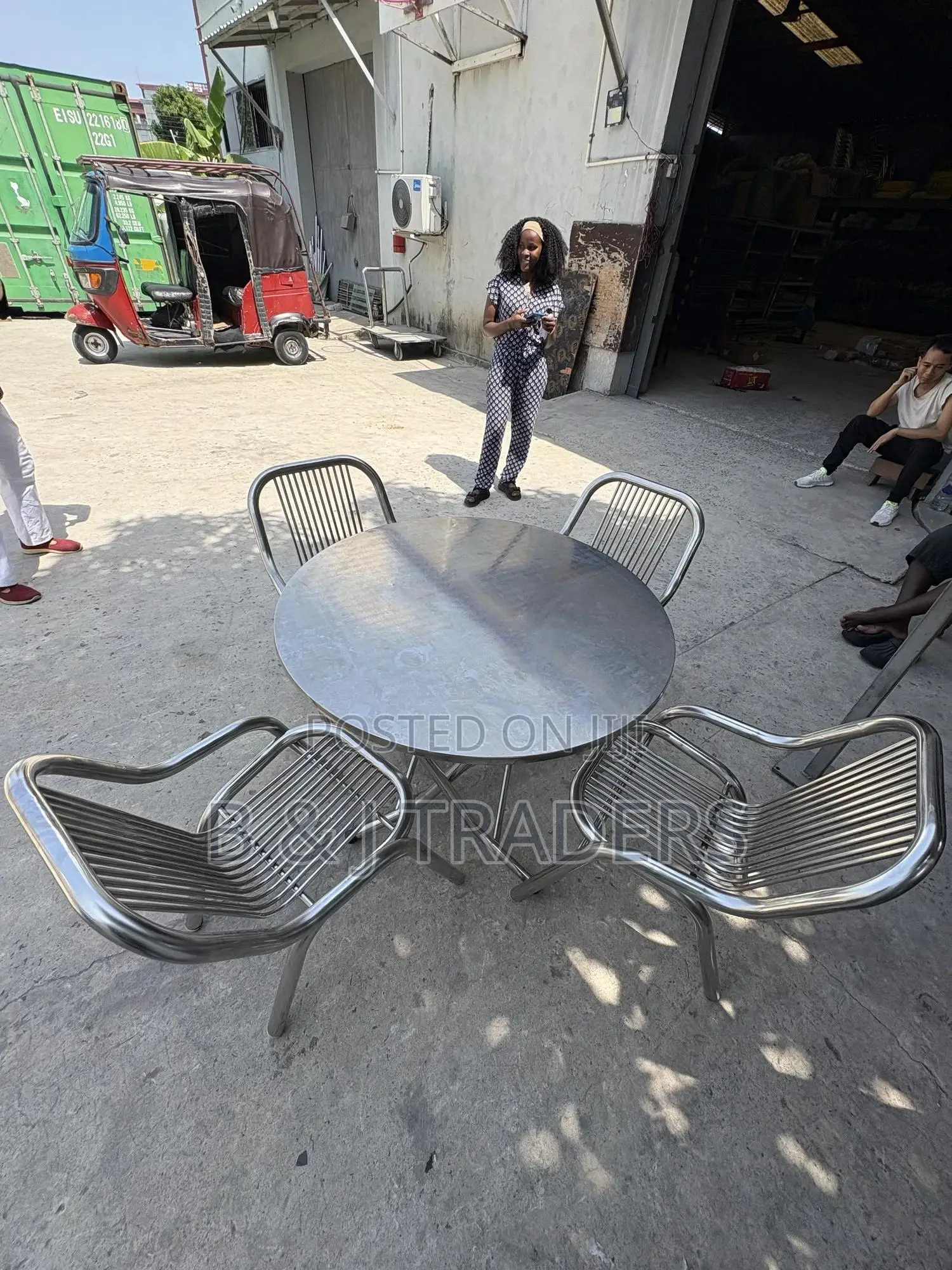 Stainless Steel Table Chair