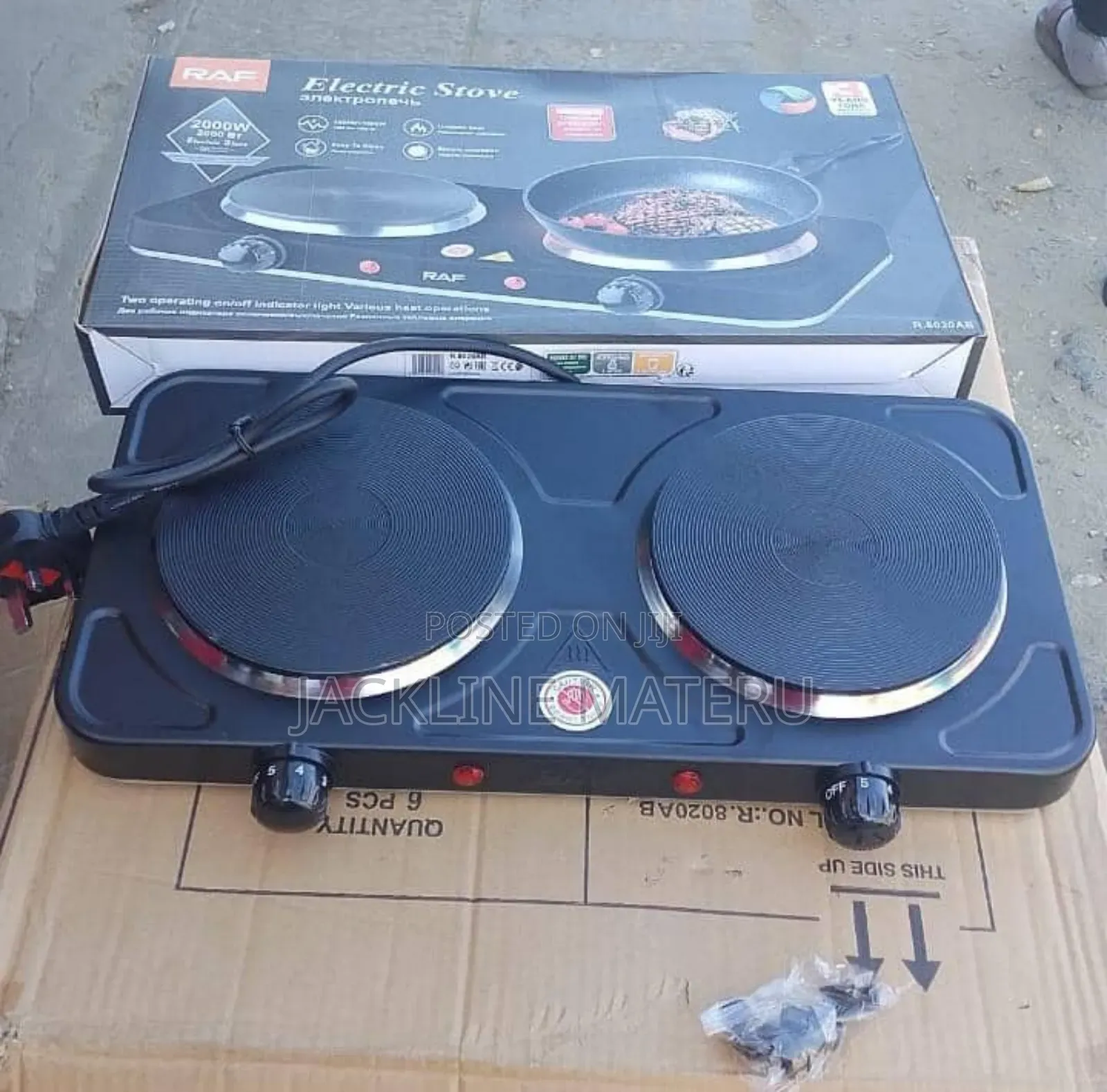 Raf Electric Stove 2 Plate 2000w