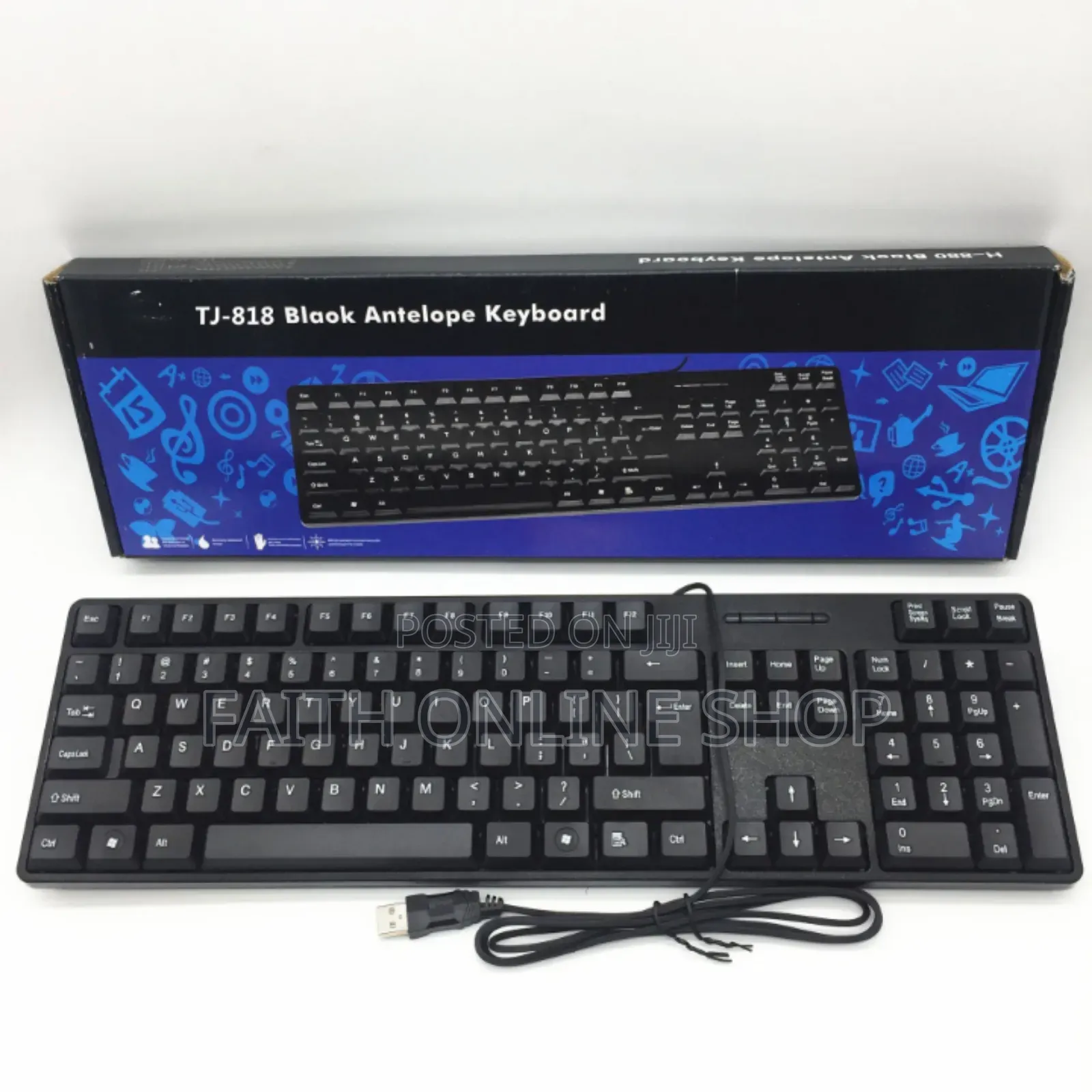 Tj-818 Black Antelope Keyboard