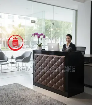 Modern Luxury Leather Tufted Counter - Kaunta Ya Kisasa Ya Reception