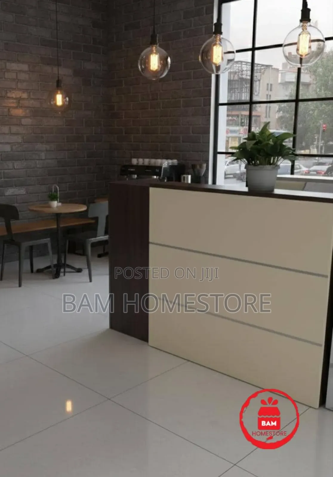 Modern Luxury Office Reception Counter Table - 120cm