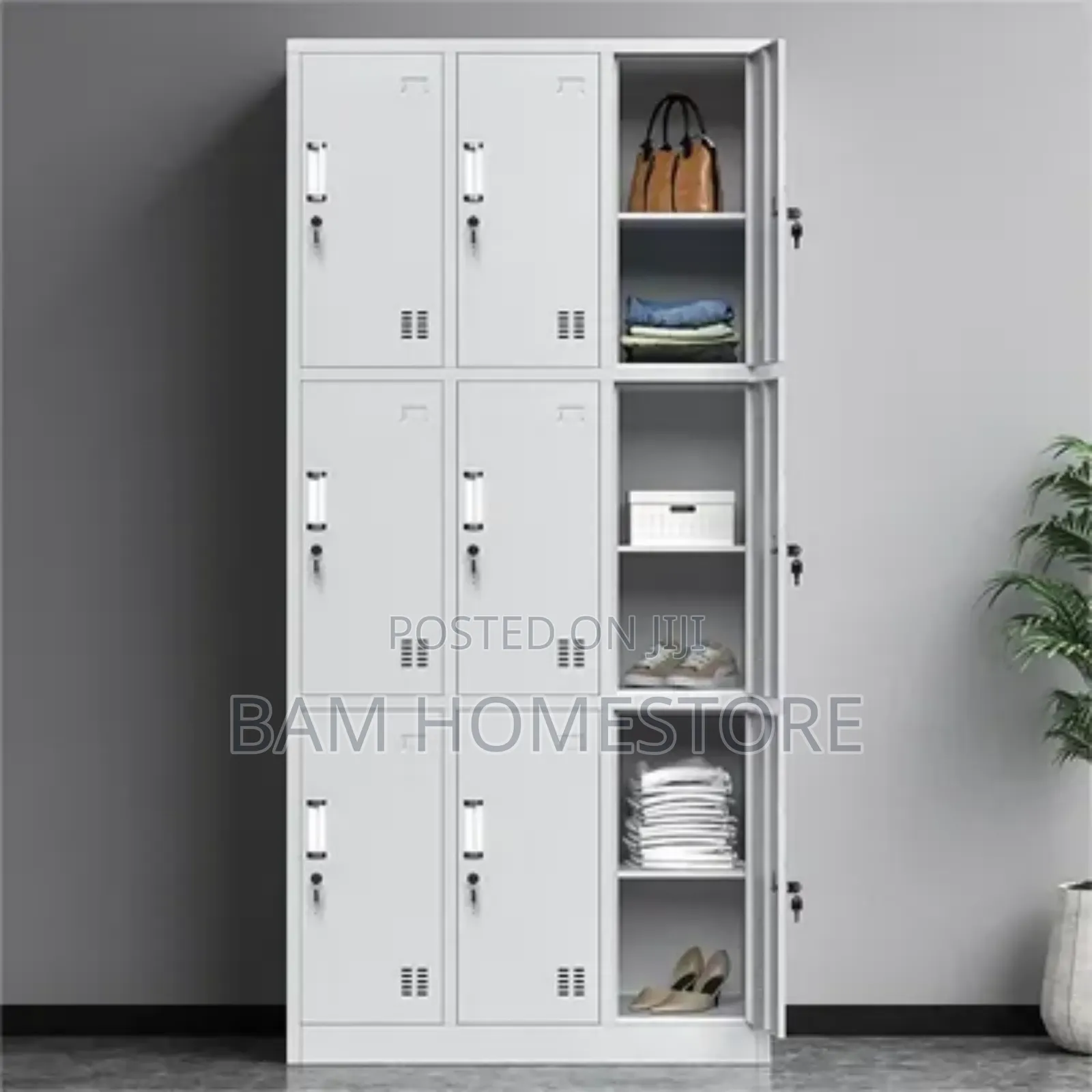 Professional Heavy-Duty 9-Door Metal Staff Locker - Secure Storage
