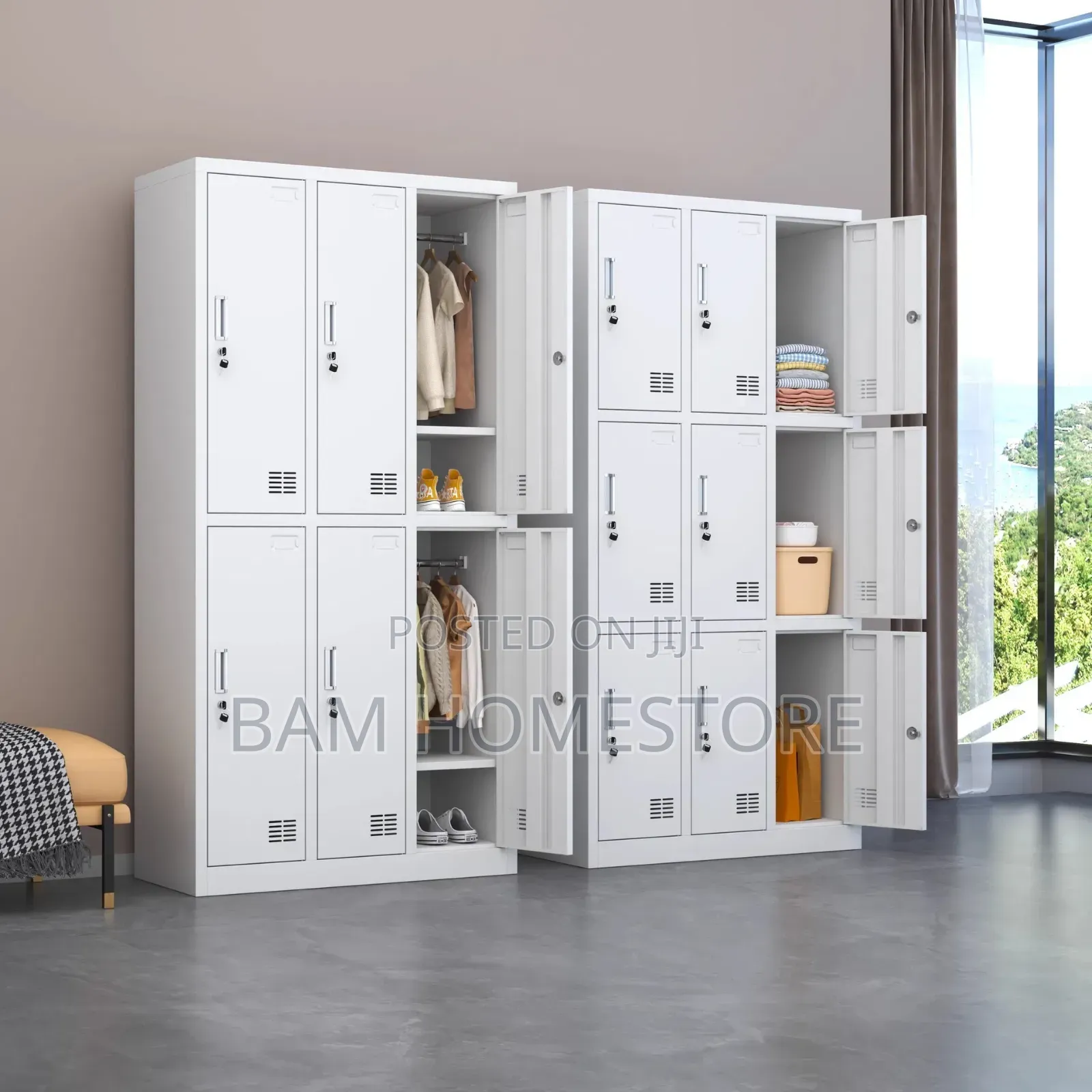 Professional Heavy-Duty 9-Door Metal Staff Locker - Secure Storage