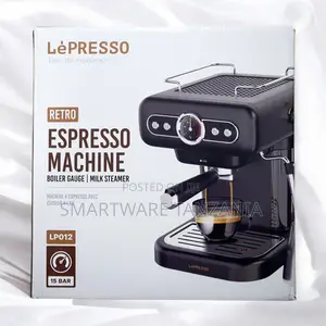 Lepresso Retro Espresso Machine Lpo12 15 Bar Boiler Gauge Milk
