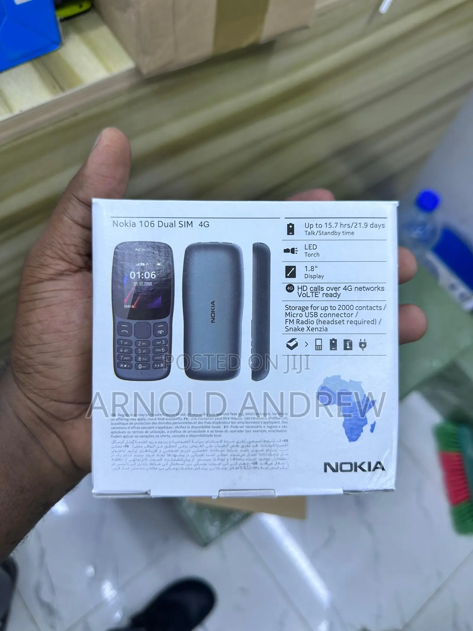 New Nokia 106 Black
