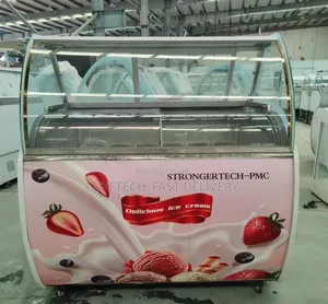 Commercial Ice Cream Showcase Display Freezer