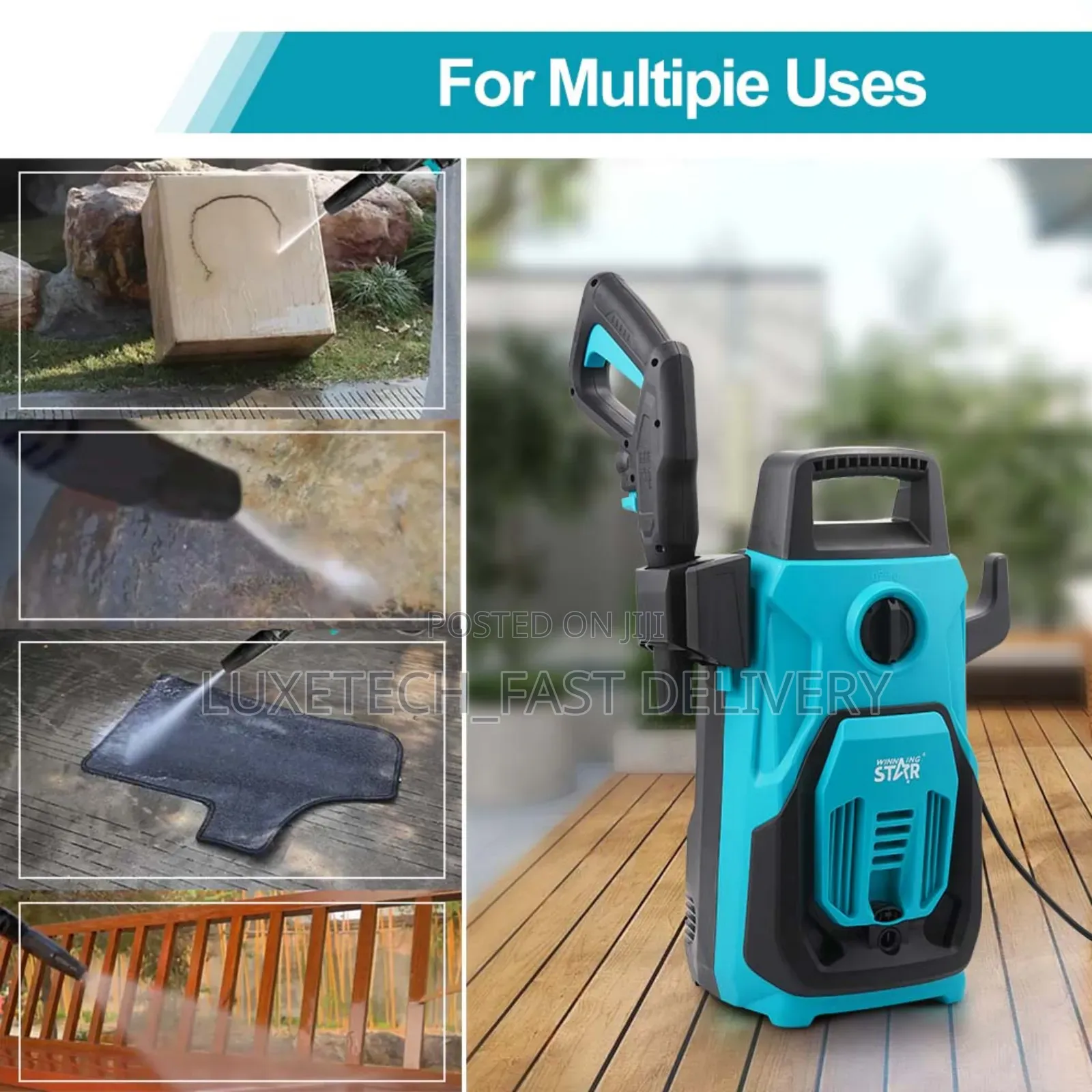Winning Star St-4603 Portable High-Pressure Washer 1200w