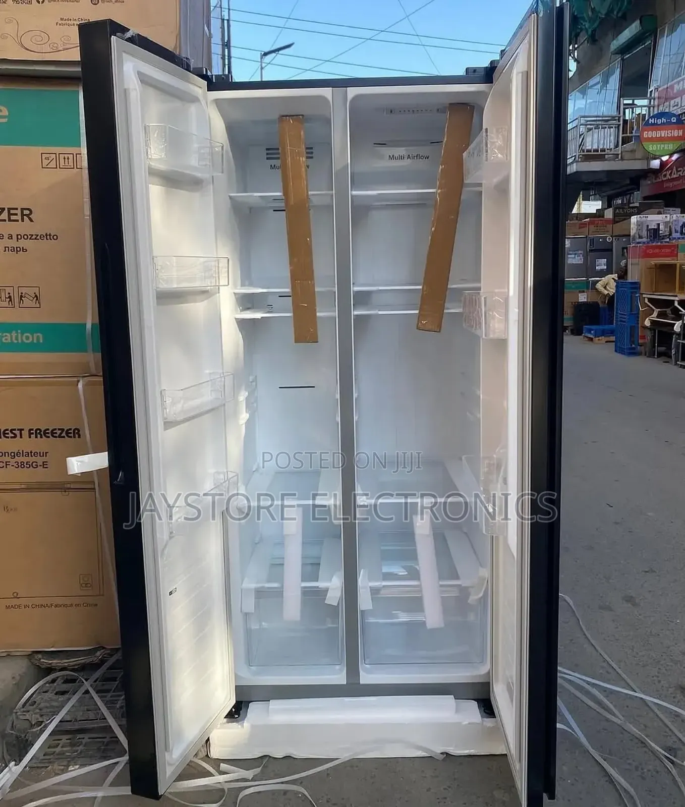 Hisense 428l Side by Side Refrigerator (Model No: Rs3n428nab)