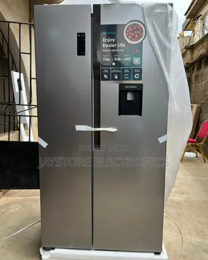 Hisense Refrigerator 529l Side by Side Doors + Water Dispenser