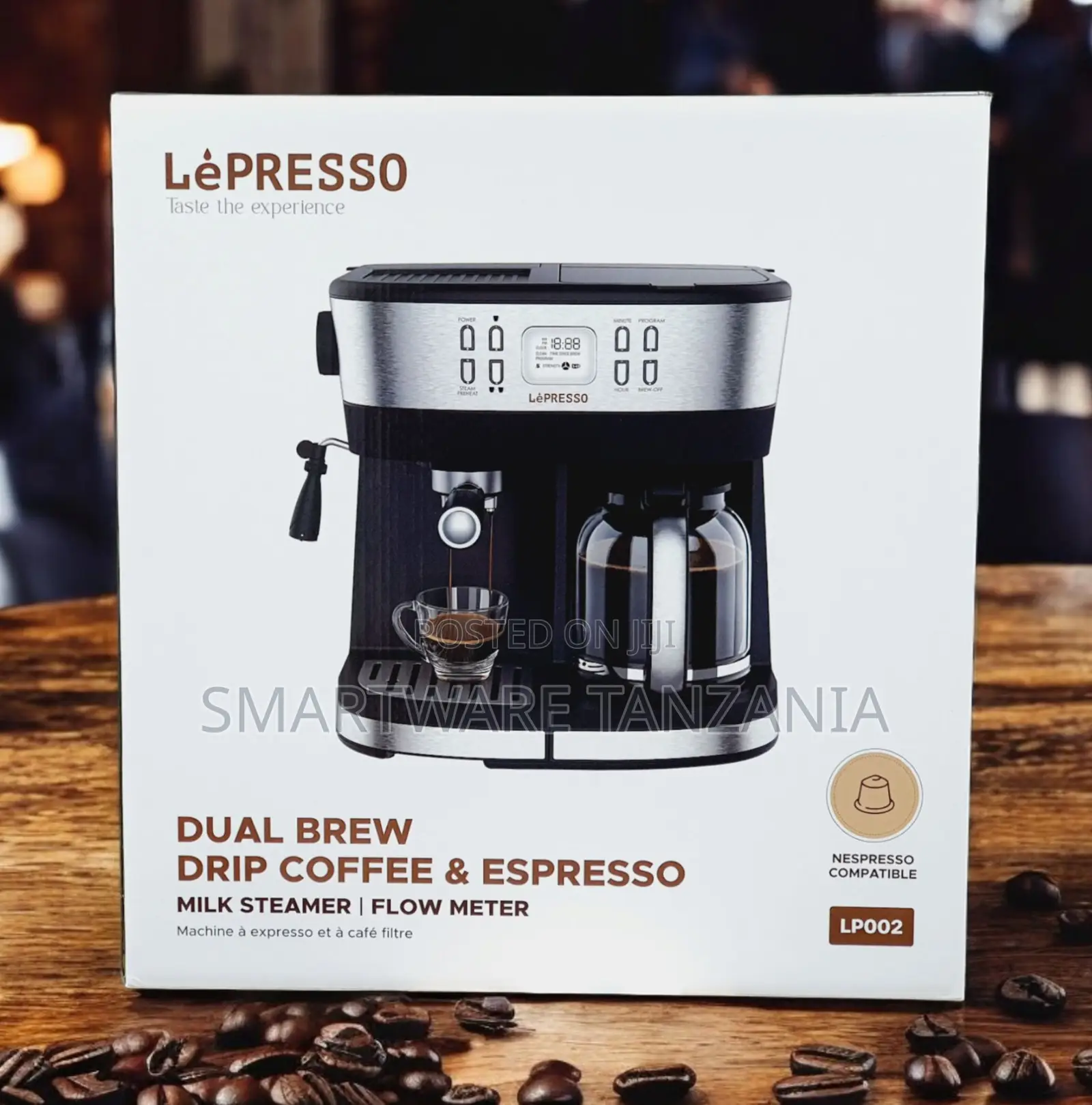 Lepresso Lp002 Dual Brew Machine - Drip Coffee Espresso, Nespresso