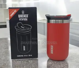 Wacaco Octaroma Lungo Thermo Mug 300ml - Carmine Red, 10 Fl Oz