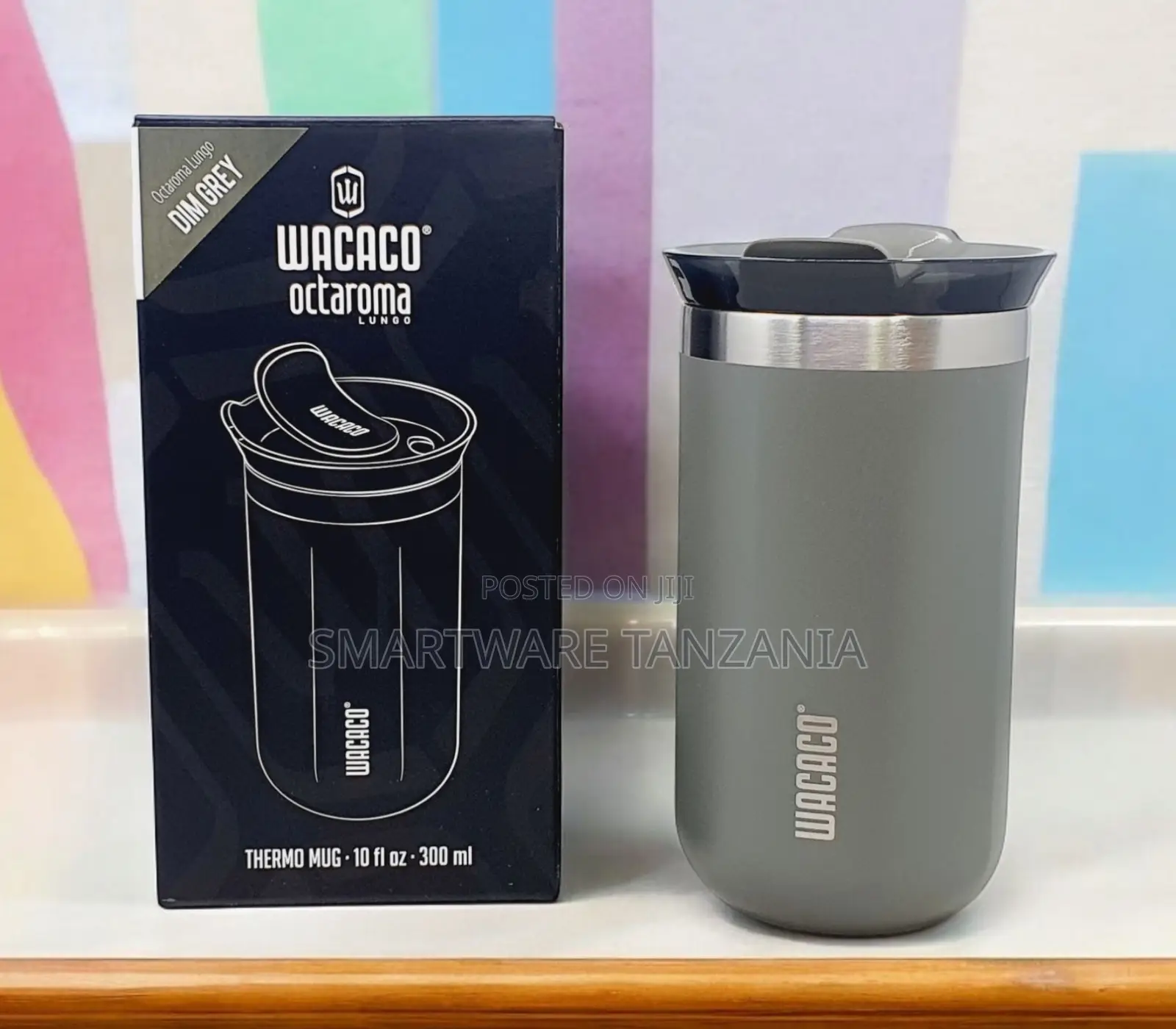Wacaco Octaroma Lungo Thermo Mug 300ml - Dim Grey, 10 Fl Oz