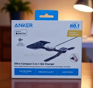 Anker Magsafe Ultra Compact 3-in-1 Qi2 Charger -