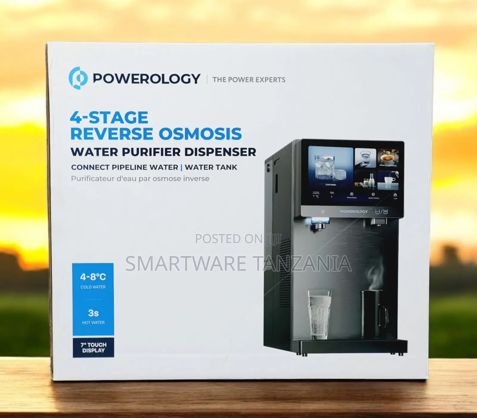 Powerology 4-Stage Reverse Osmosis Water Purifier - Cold Hot